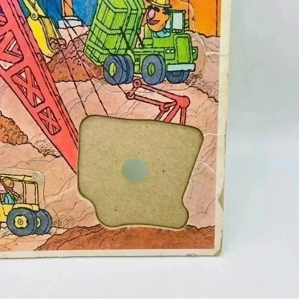 Vintage Whitman "Working Together" Frame Tray Sesame Street Puzzle - Picture 4 of 9